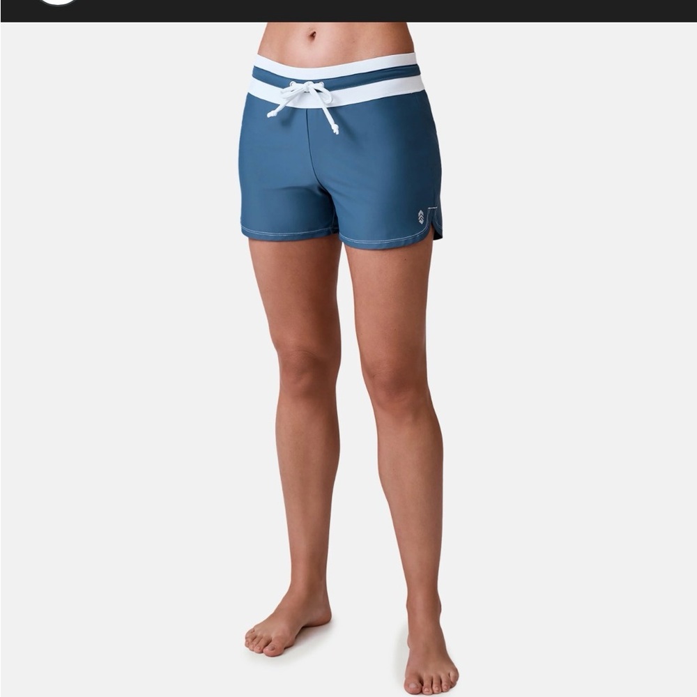 Free Country Women's Periwinkle Blue Swim Shorts Size XL (16)